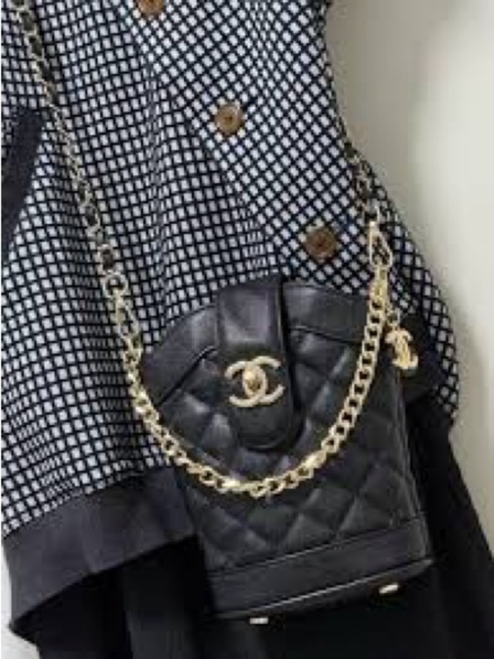 CHANEL VIP/ GWP Black Quilted Bag with Gold Hardware